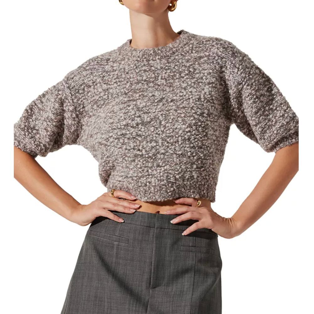 ASTR the Label Women's Colette‎ Puff-Sleeve Sweater S $88